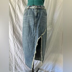 Kate Hewko NWOT Deconstructed Denim Skirt. Amazing!!!